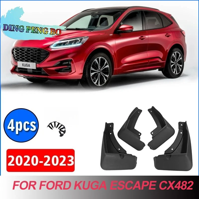 Front & Rear Mud Flaps Splash Guards For Ford Escape Kuga CX482 MK4 2020-2023 ST-Line Normal Rear Bumper Mudguards