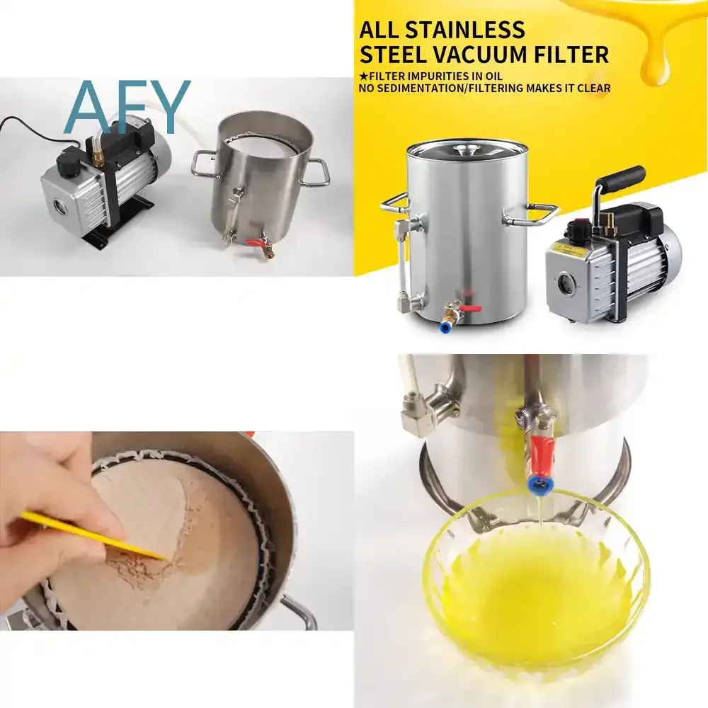 Small Commercial Food Oil Filter Machine Stainless Steel Oil Press Machine for Rapeseed Peanut Sesame Walnut Filtration for