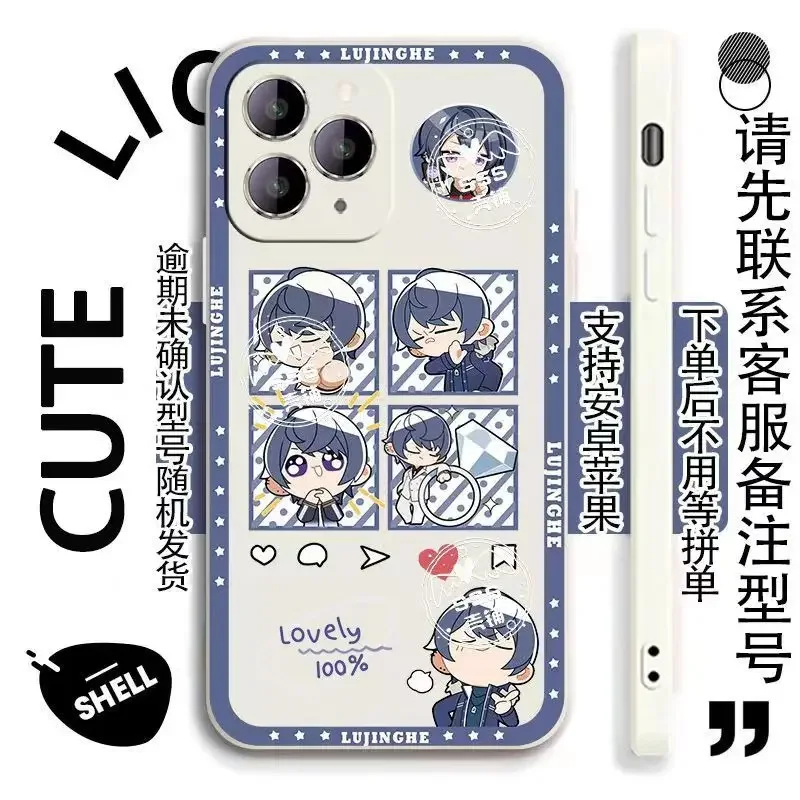 Anime Game Tears of Themis Cartoon Four-cell Pattern Silicone Soft Cover For iPhone 11-15Pro Max Cushion Shockproof Phone Case