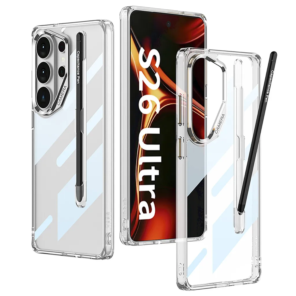 

Transparent Case For Samsung Galaxy S26 Ultra 5G S26Ultra S26ULTRA All Inclusive Anti Drop Protection Hard Cover With Pen