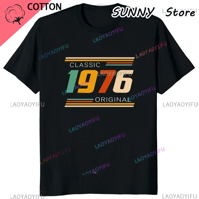 Funny 49 Classic 1976 Original summer print men's and women's short sleeve T-shirt