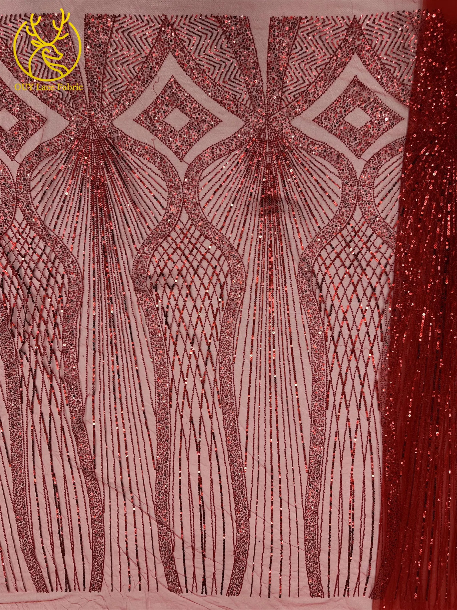 5 Yards Afrikanischer Spitzenstoff 2026 Hochwertiger Französischer Perlen-Pailletten-Spitzenstoff Nigerianischer Tüll-Spitzenstoff für Damen-Abendkleider – Detail 13
