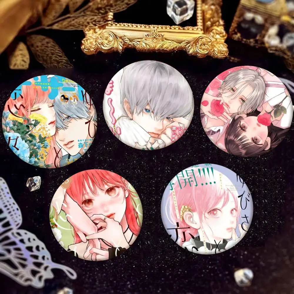 Pin de solapa de hojalata con diseño de anime 'Un signo de afecto', tipo broche de moneda, accesorio para ropa y mochila