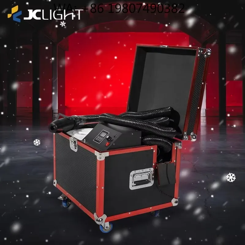 3000W High Power 10m Long Spray Snow  Adjustable Range Artificial Snow Maker for Christmas Event Stage Equipment