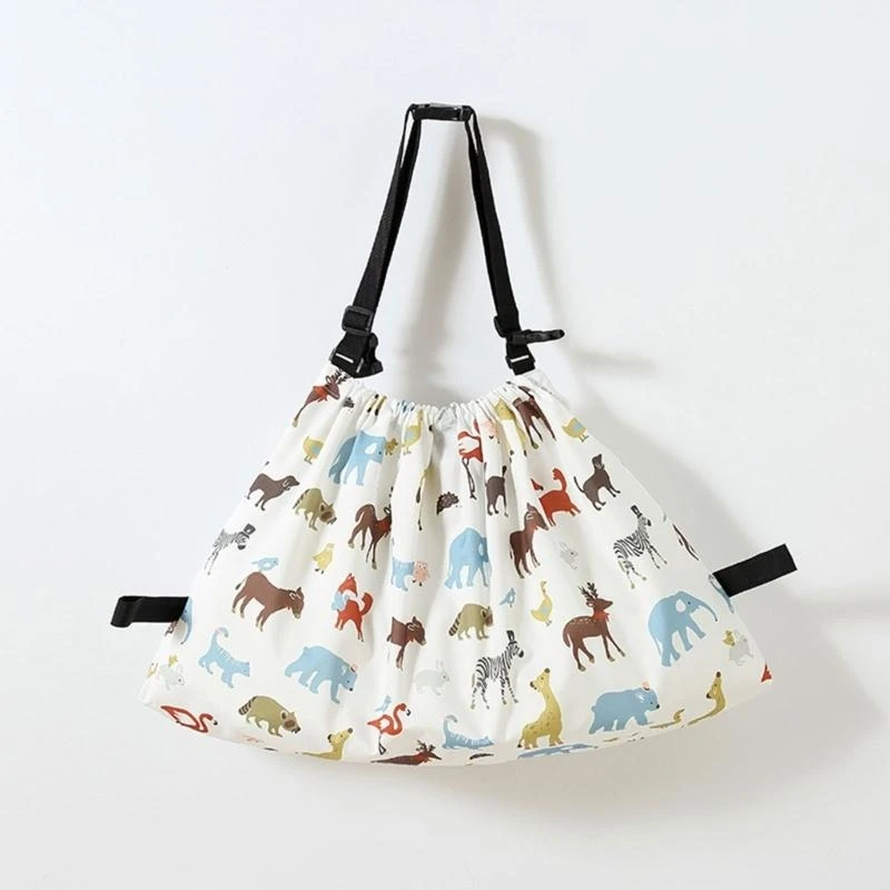 

J15U Hand Strollers Gear Organizes Strollers Attachment Lovely Pattern Designs Strollers Hangings Bag with Long Strap for Pram