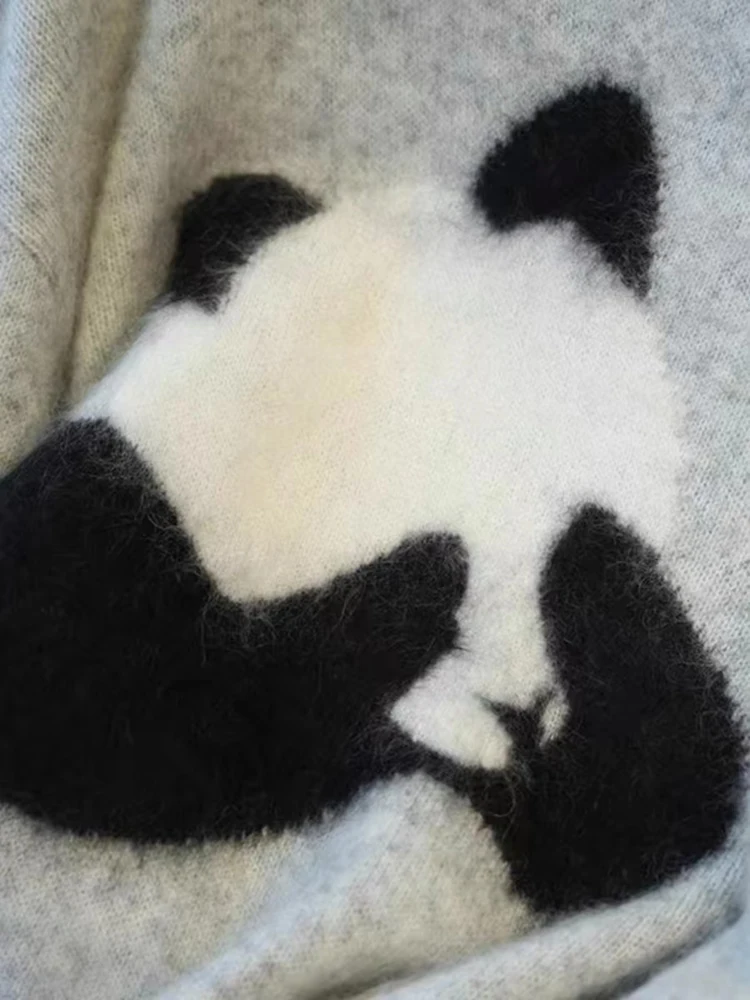 

Women's 100% Pure Cashmere Sweater round Neck Loose Fit Soft Waxy Gray Autumn Winter Warm Comfortable Knitwear