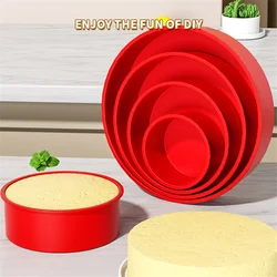 Cake Pans (4 Pack) - Silicone Smash Cake Pans, Nonstick Round Cake Pans for Layer Cake,Smash Cake and Cheese Cake
