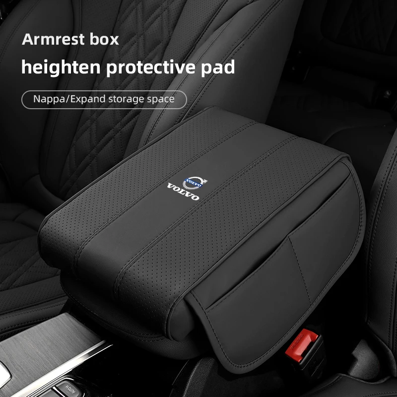 Volvo Car Armrest Box Heighten Pad Elbow Support Car Interior Accessories For V60 V40 XC90 S60 C30 XC60 V50 V70 S90 XC40 S80 AWD