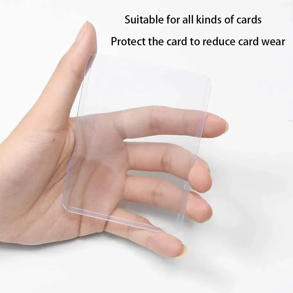 plastic gift card sleeves Amazon Basics Business Holder for 3-Ring Transparent Self adhesive Blue Summit Supplies Baseball Card