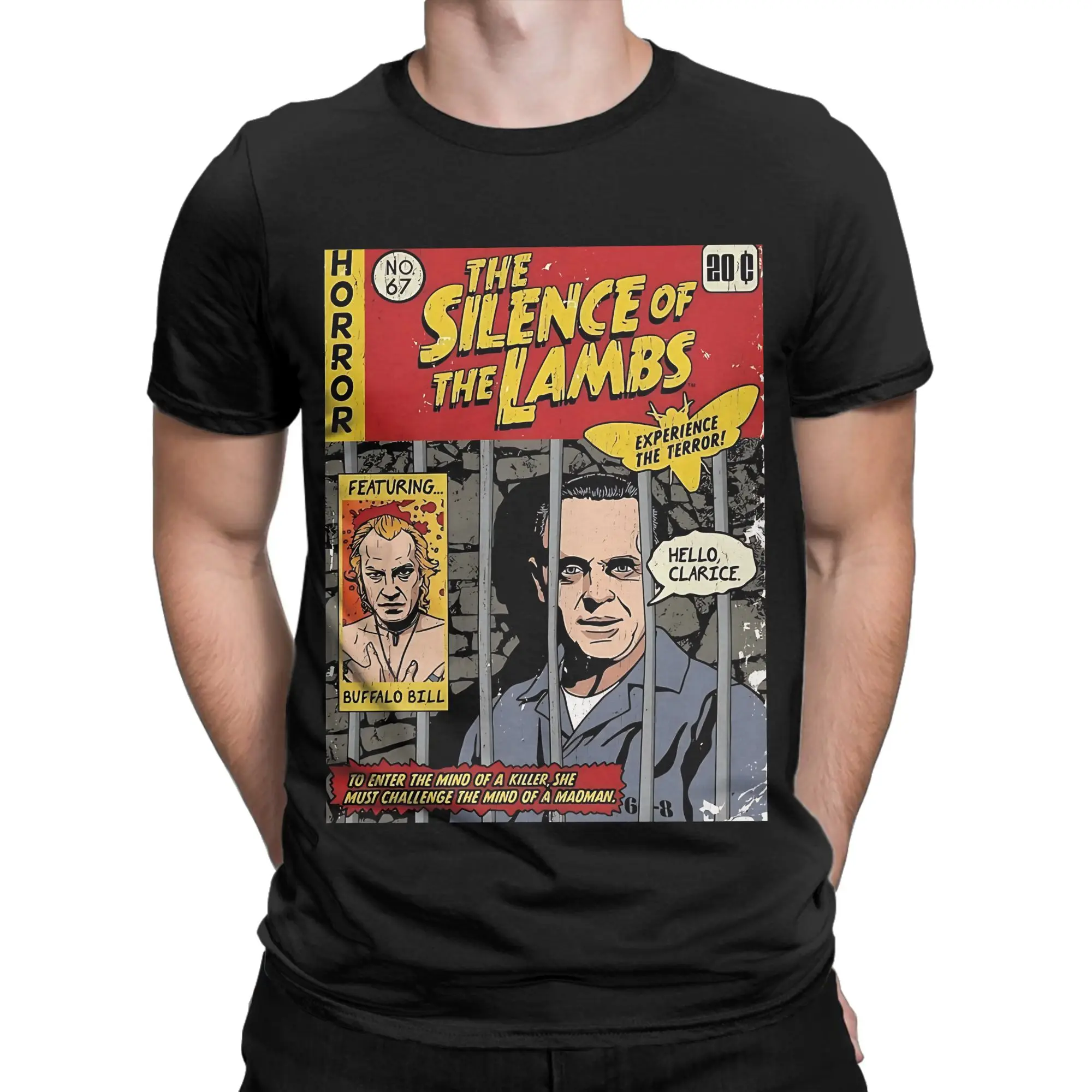Hello Clarice Hannibal 70s style Funny Graphic 100% Cotton T-Shirt S-Silence of the Lambs Tees Tops For Men