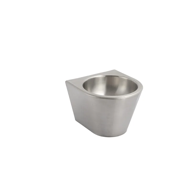 Custom Commercial Modern Stainless Steel 304 Wall-mounted Bathroom Sink Stainless Steel Washbasin