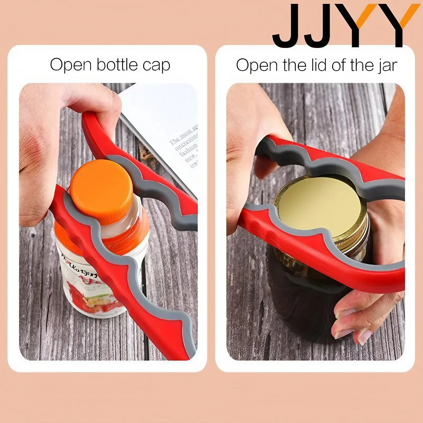 Jar Opener For Seniors Arthritis Friendly 4 In 1 Bottle Opener Multi Purpose Non Slip Easy Grip Kitchen Gadget For Elderly