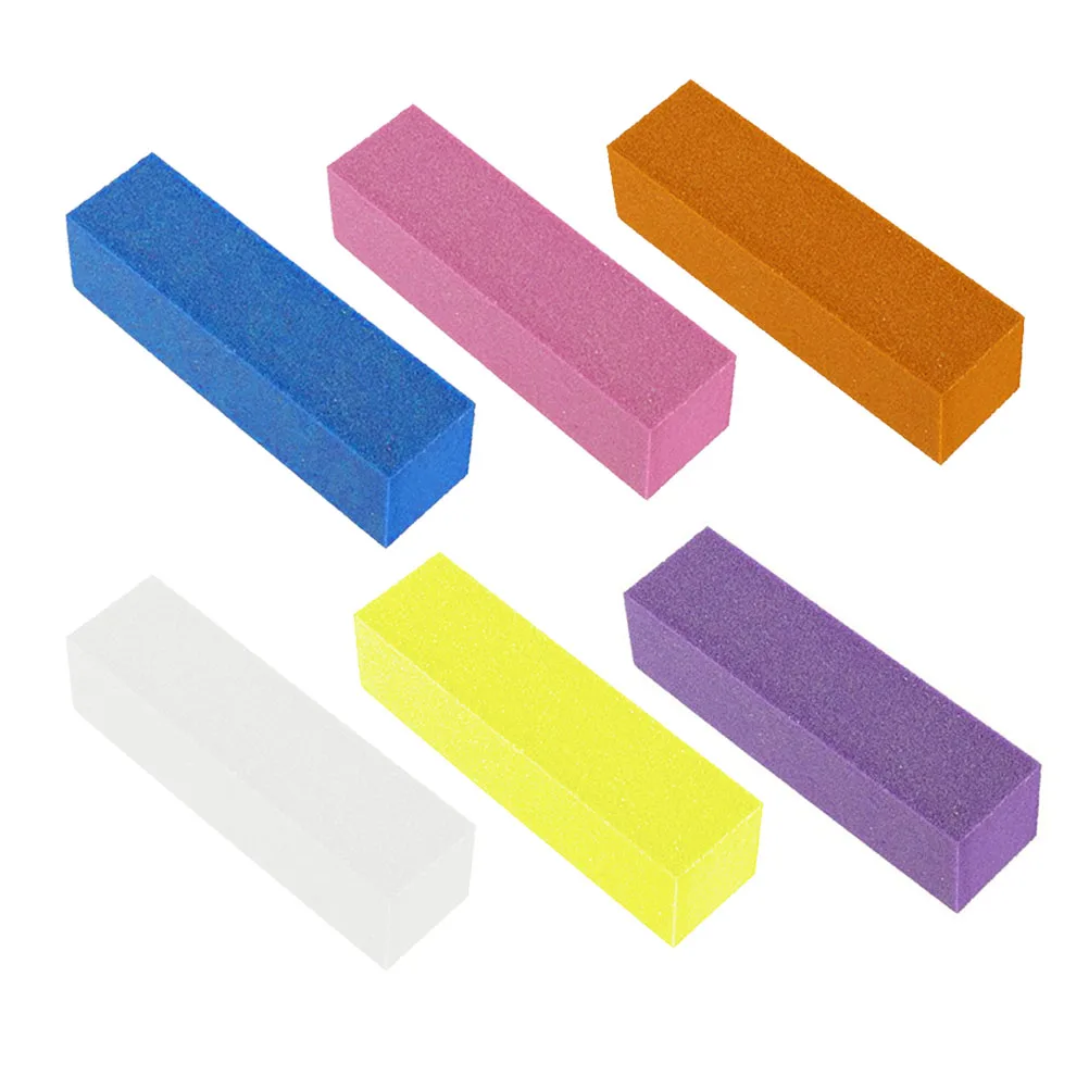 

5pcs Nail Sanding Blocks Durable Sponge 95x25x25mm Manicure Pedicure Tools Lightweight Washable Suitable for Filing Finger Toe