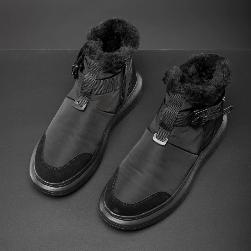 Winter snow boots with high top, thick and warm cotton boots 211048