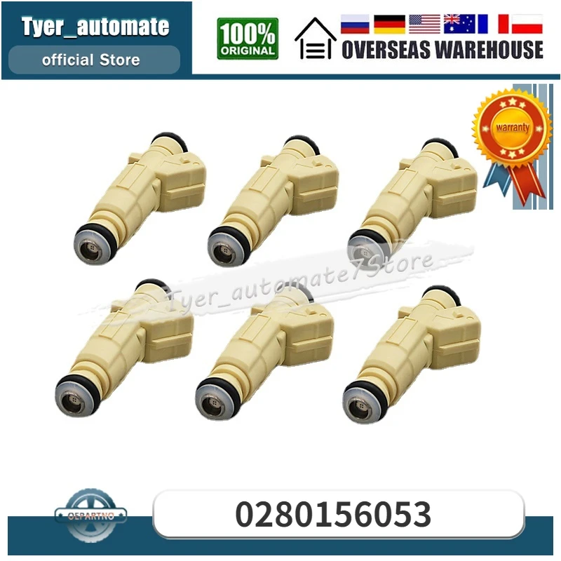 

6 шт. топливные форсунки для Porsche 911 Porsche Boxster 0280156053