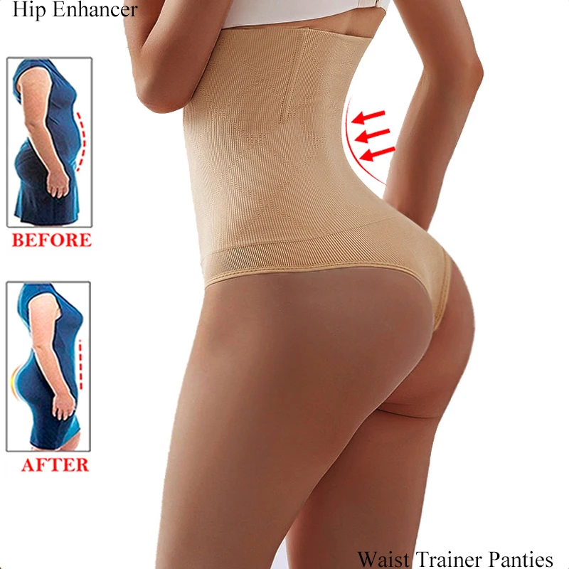 Butt Lifter Hip Enhance Panties Body Shaper Thong Underwear for Women Waist Trainer Panty Tummy Control Sexy Shapewear