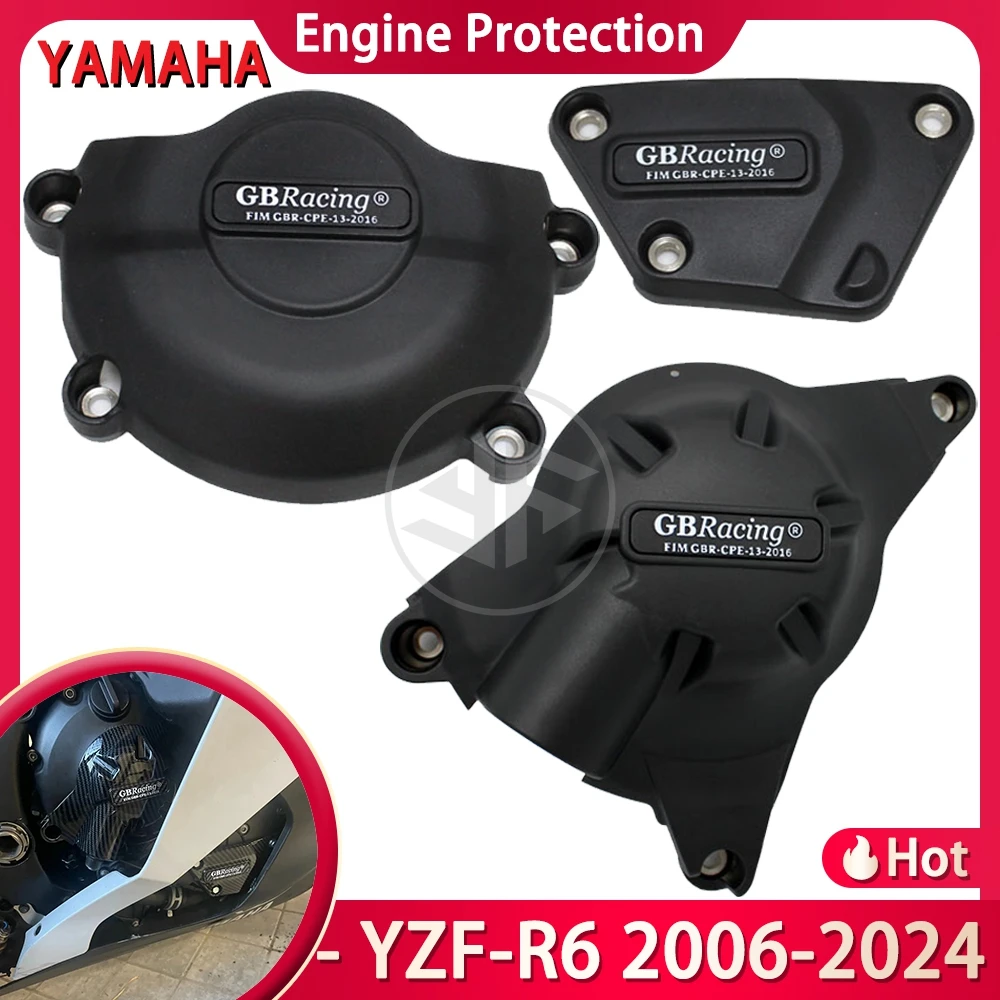 

Для YAMAHA YZF-R6 2006-2015 2016 2017 2018 2019 2020 2021 2022 2023 2024 аксессуары для мотоциклов GBRacing защитная крышка двигателя