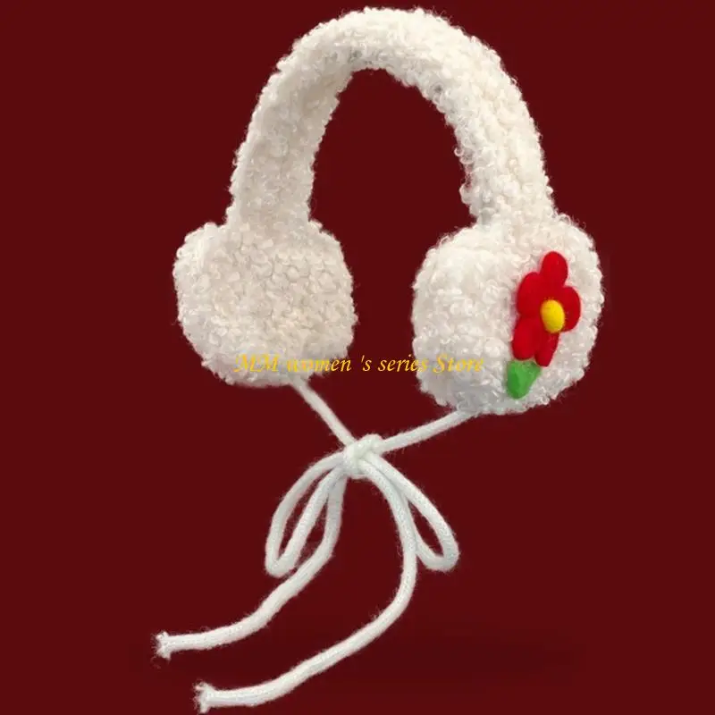 Q39C Elastic Headband Ear Muffs Mewah Telinga Nyaman Lebih Warmer Disesuaikan Tepung Depan