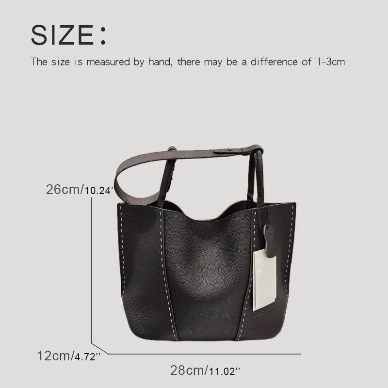 Custom Initials Genuine Leather Tote Bags For Women Luxury Designer Handbags And Purses 2025 New In Cowhide Top handle Shoulder