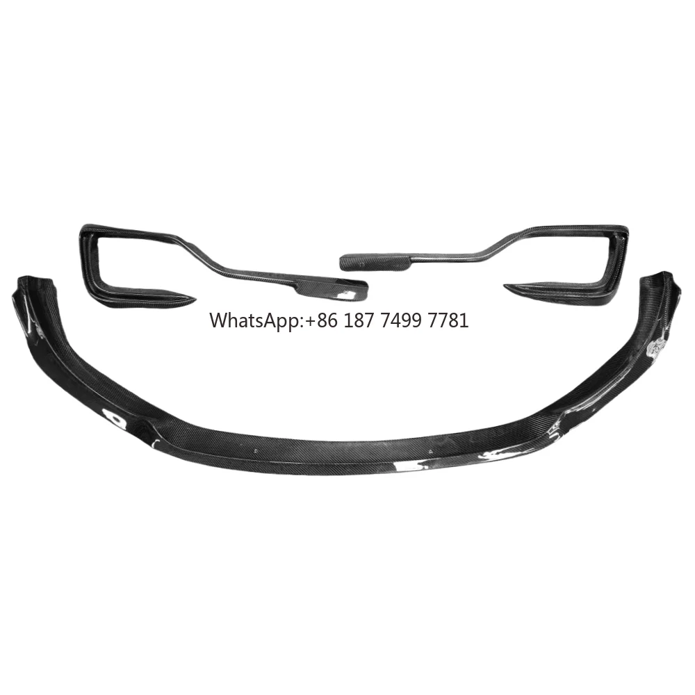 

Carbon Fiber Front Lip Carbon Fiber Front Bumper Spoiler Body Kit for 2014-2017