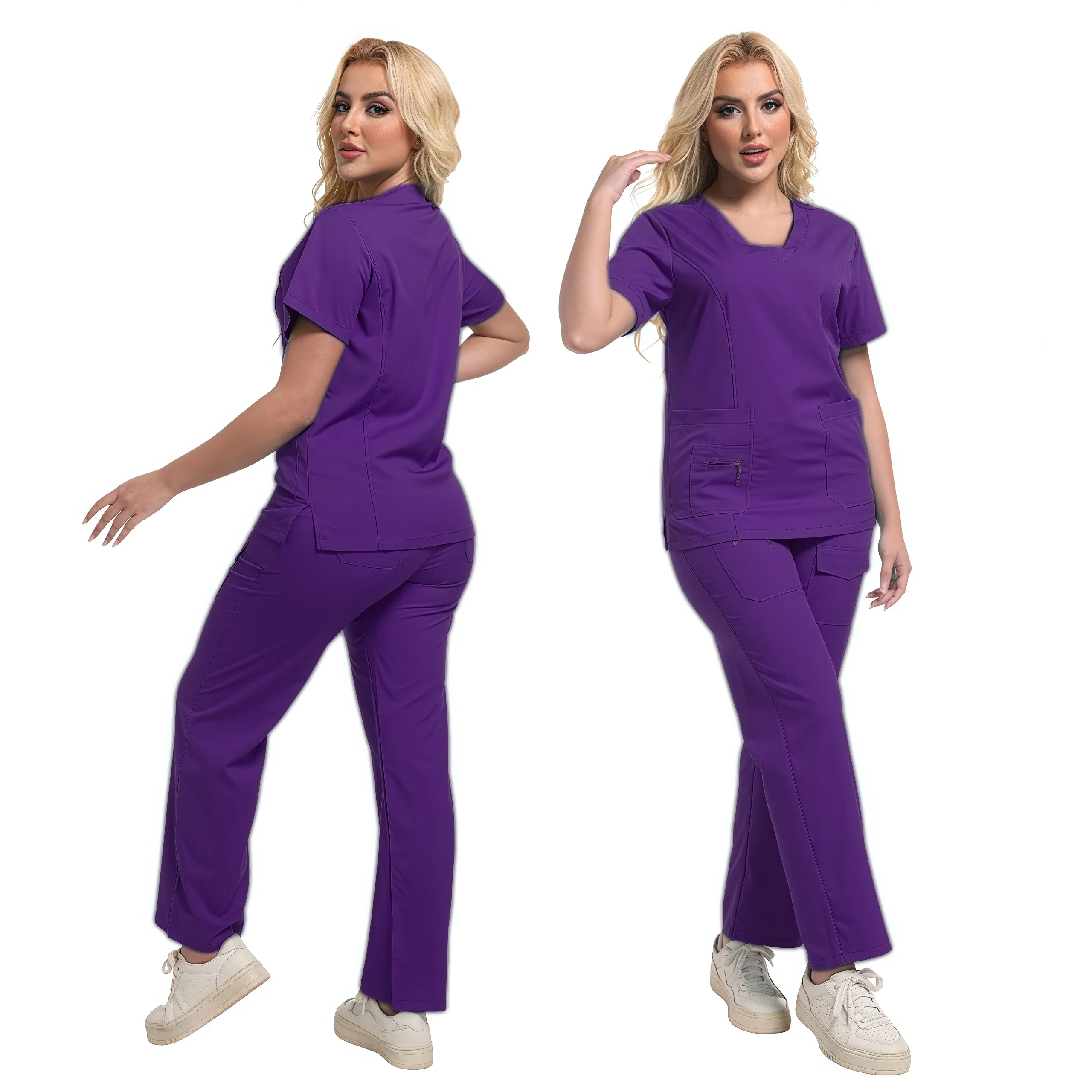 Ensembles de gIslande respirants pour femmes, uniformes de conception d'hôpital, vêtements de travail pour médecins et infirmières, vêtements de travail pour hôtel, chaud, savoir