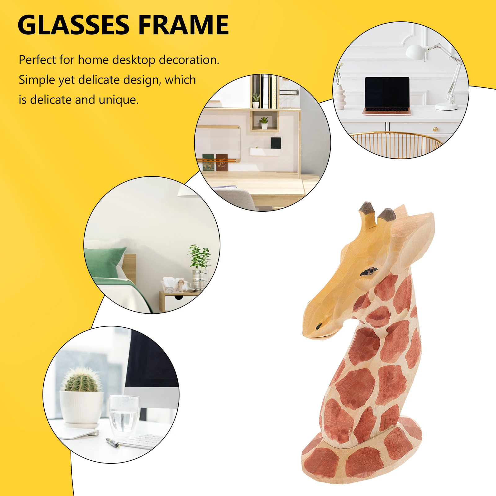 

Rack Giraffe Display Stand Eyeglasses Animal House Decorations for Home Sunglasses Holder