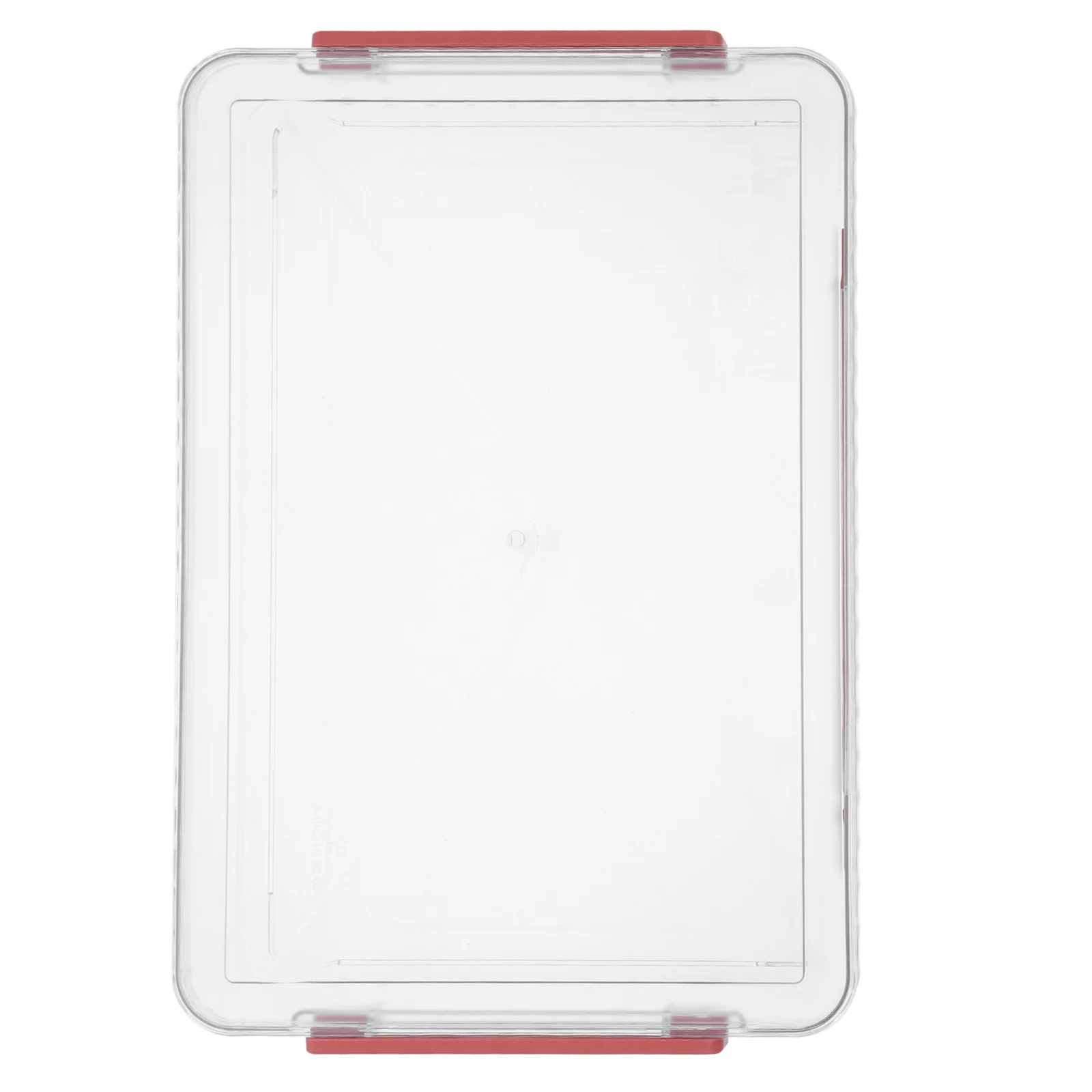 

Transparent PET Document Storage Fliptop Latch Handle Water Resistant Portable File Box Certificate Organizer Desk Solution