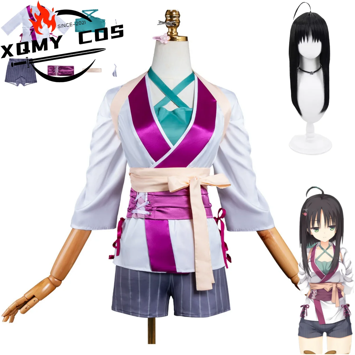 xqanime-senren-banka-hitachi-mako-cosplay-costume-style-japonais-kimono-shorts-manteau-perruque-femme-sexy-costume-de-festival-traditionnel