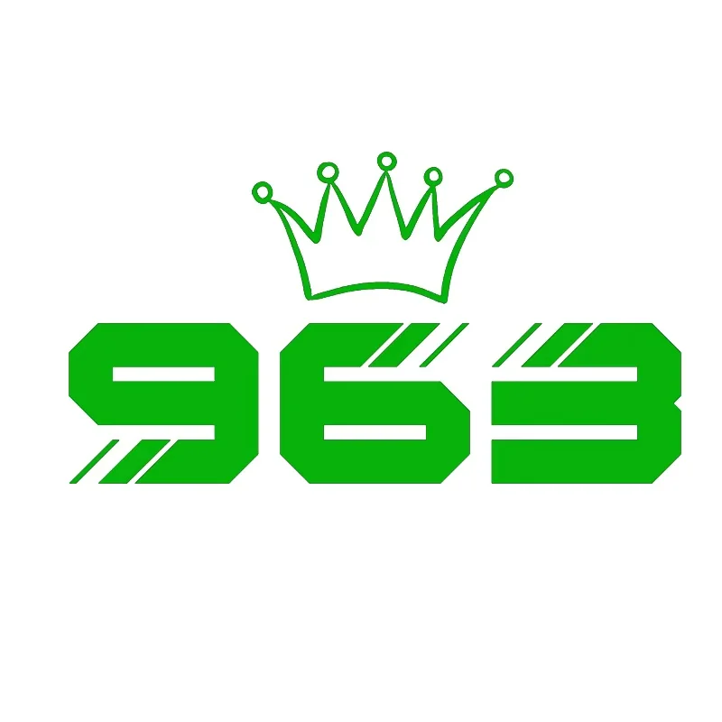 الكرتون سيريا خريطة 963 سيارة ملصق دراجة نارية خوذة سباق الكمبيوتر المحمول جذع الجسم نافذة السيارة مقاوم للماء شارات الفينيل ديكور