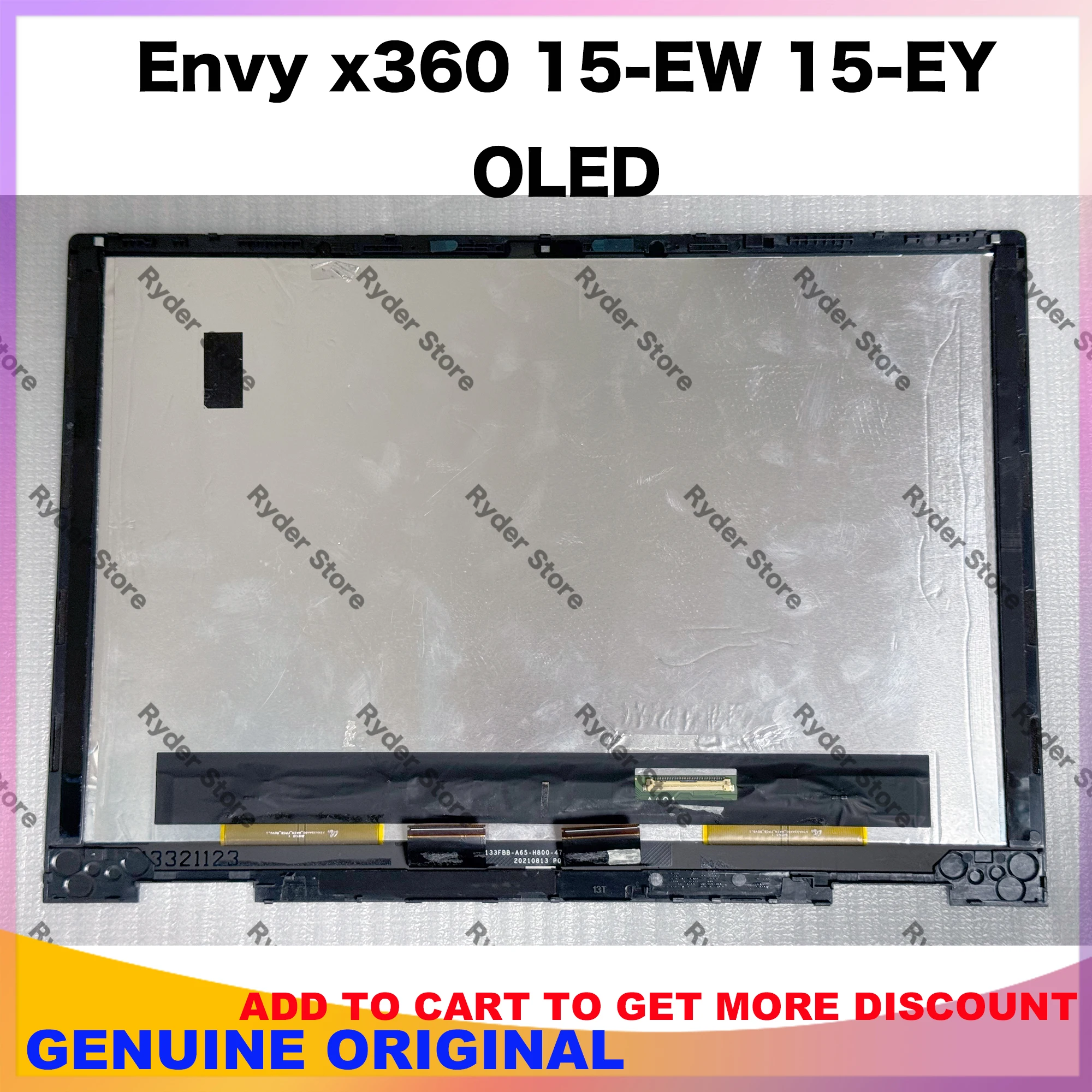 15.6-Inches Laptop Screen For HP Envy x360 15-EW 15-EY Series LCD Display Touch Screen Complete Assembly Replacement FHD