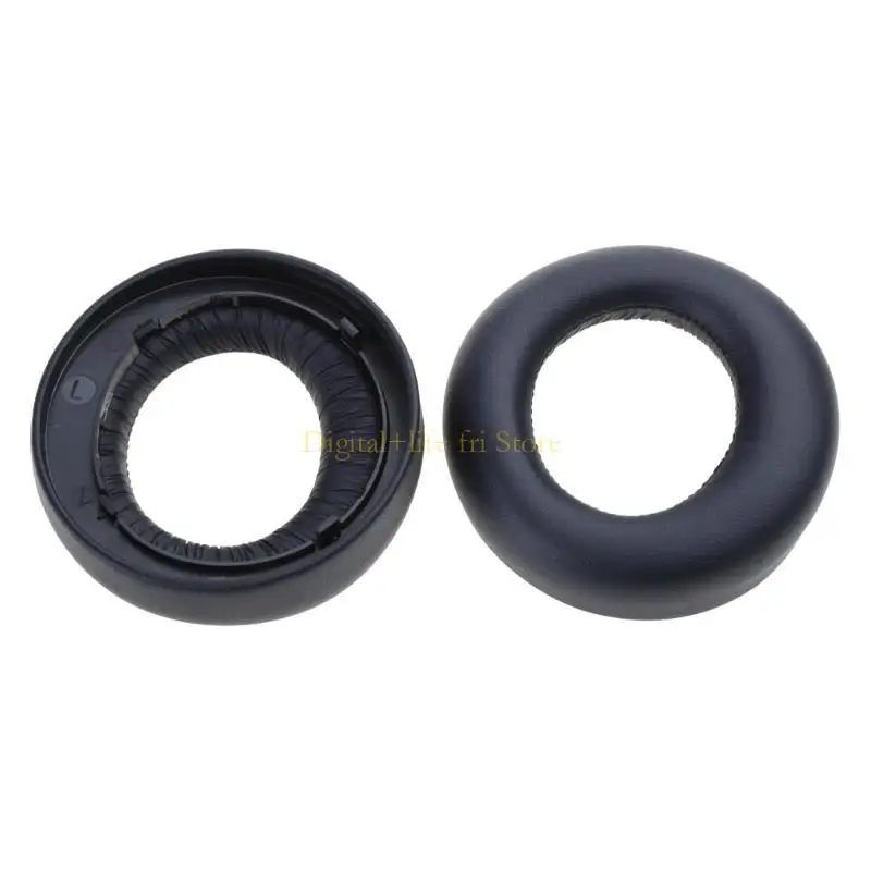 

E06D Headphone Covers Ear Pads Replacement Component Leather Pads for Headset Spare Accessories Protein Leather Adopted