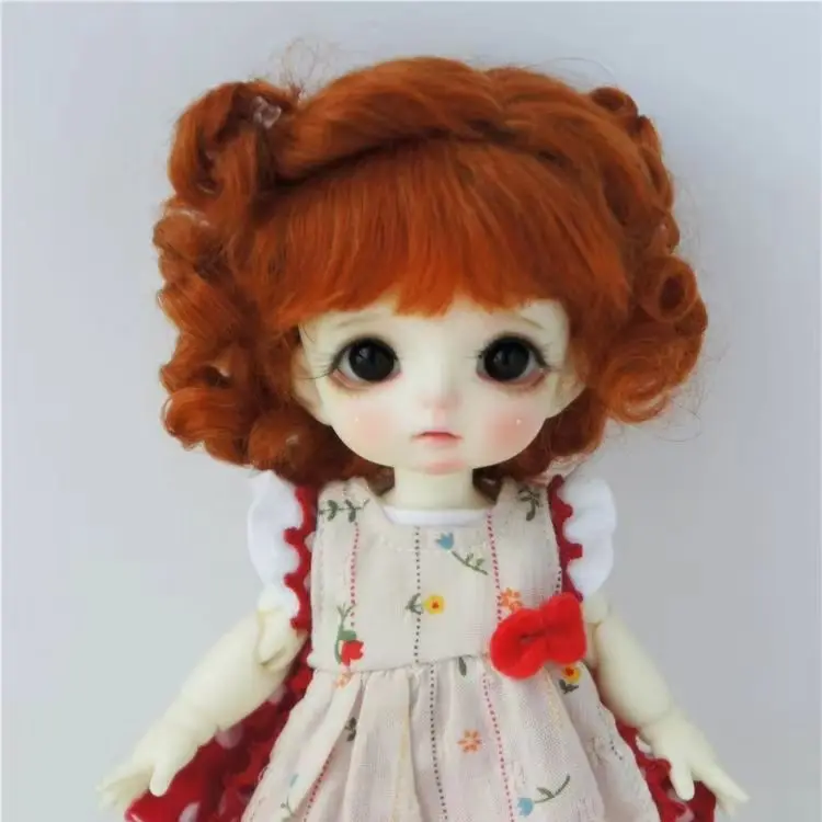 JD250 Linda peluca de Mohair BJD OB11 YOSD MSD SD Blythe pelo de muñeca ondulado suave de tamaño 5-6 pulgadas a 10-11 pulgadas accesorios baratos