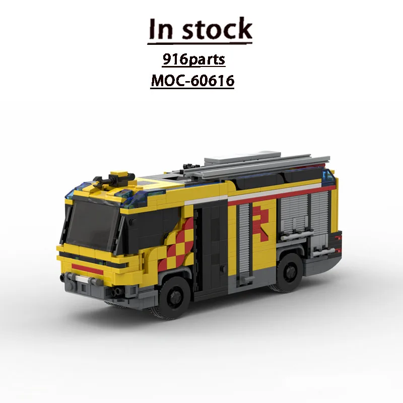 

Конструктор MOC-60616 «Городская пожарная машина для спасательных работ», 916 деталей, креативный набор MOC, игрушка для мальчиков, подарок на день рождения или Рождество