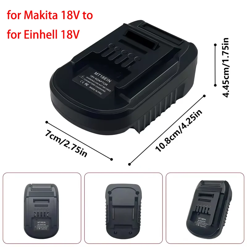 

For Makita 18V Li-ion Battery Converter, For Einhell 18V Li-ion Battery Tools MT18EIN Battery Adapter, Power Tool Accessories