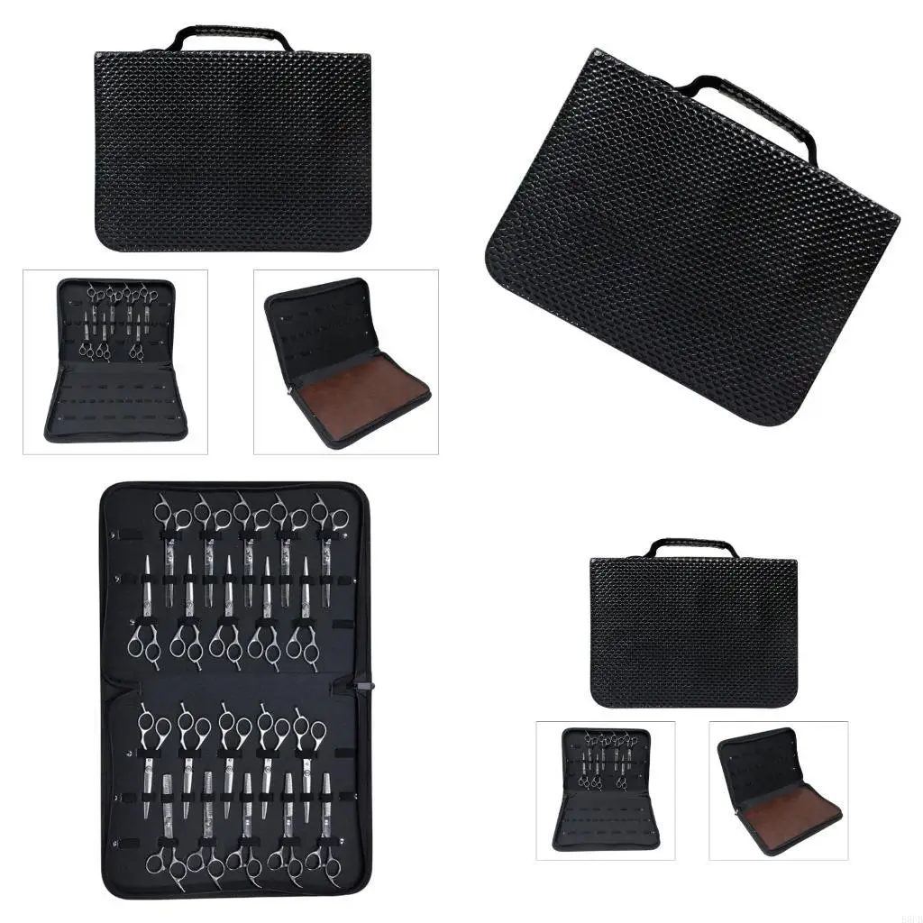 

24 карманных держателя для аксессуаров для стилиста, практичный органайзер для салонных инструментов из искусственной кожи