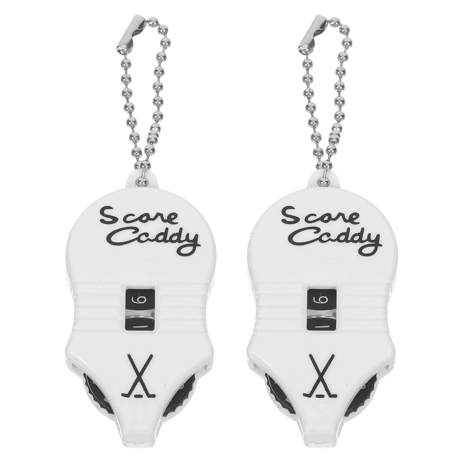 

2pcs Golf Score Counter Mini Handheld Stroke Keeper Mouse Gourd Shape Portable Waterproof For Men Women Tournament Practice Golf