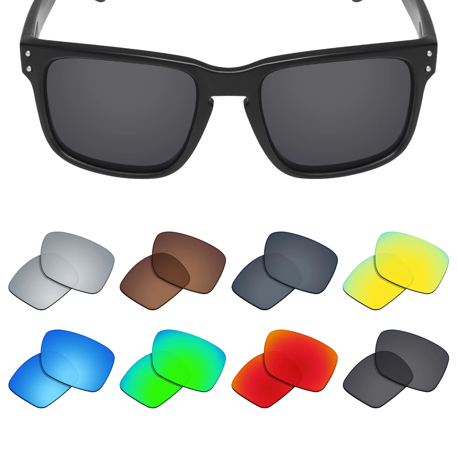 SmartVLT Polarized Replacement Lenses for Oakley Holbrook OO9102 55mm Sunglasses Frame - Multiple Options