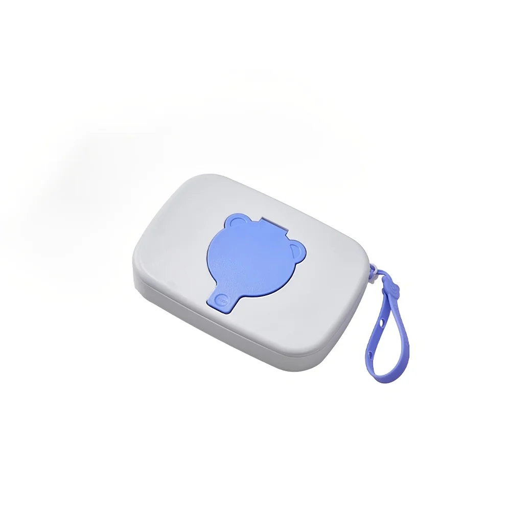 Portable Wipes Holder Shaped, an Travel Case for Wet Tissues Designed for Cleaning ' Hands And Mouths, Featuring a Secure Lid view 5