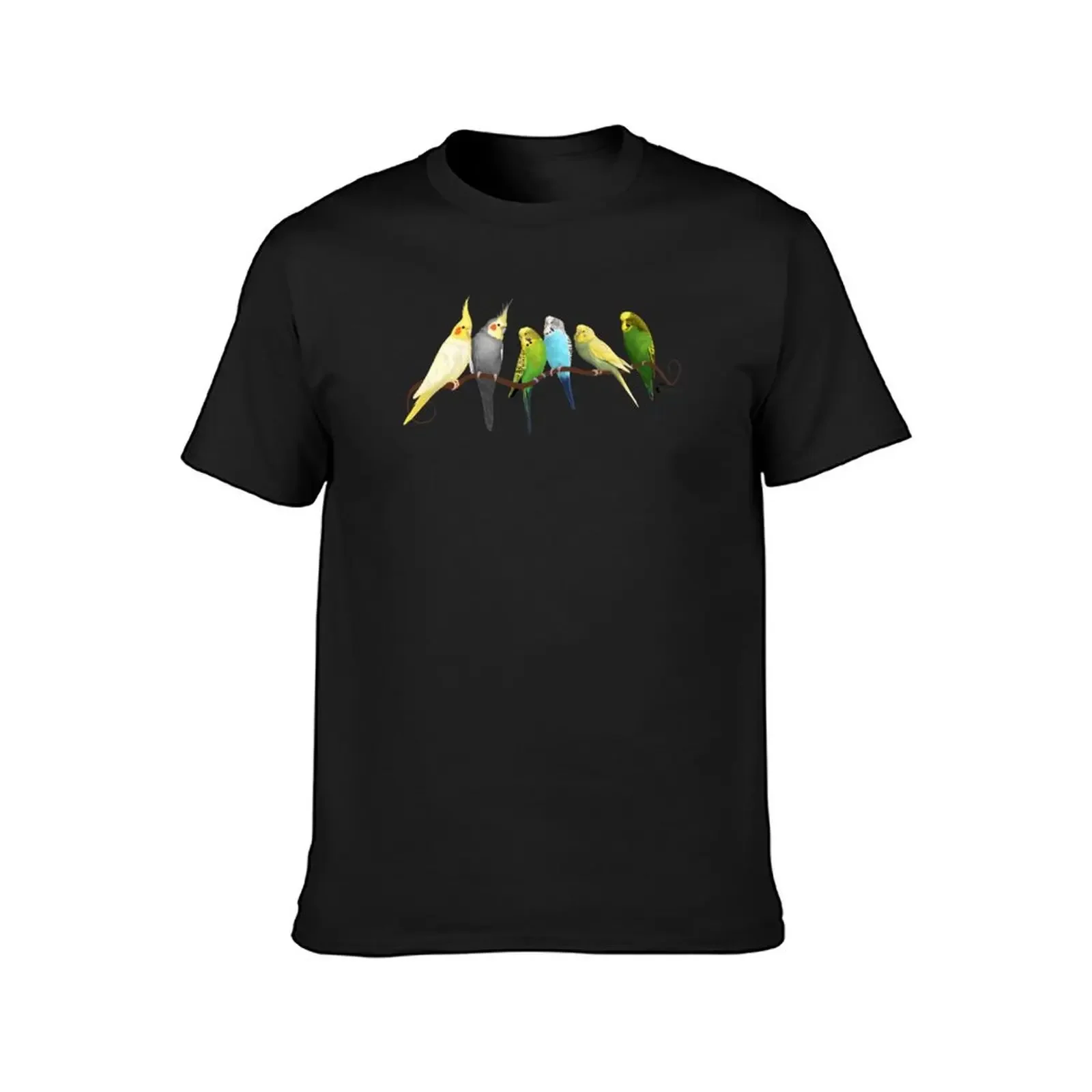 Small parrots T-Shirt Blouse man clothes customs graphics mens fashion