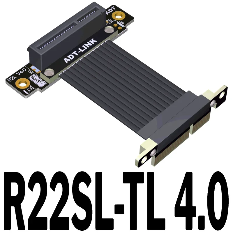 PCIe 4.0 X4 a 4X Cable elevador Gen4 Placa base Gráfica GPU SSD RAID Riser Extender