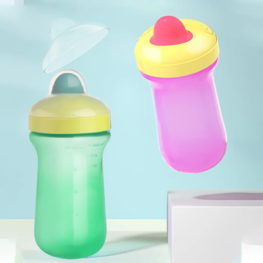 

Portable drinking cups for children 2-8 years old, baby drop-proof drinking cups, 300ml large capacity summer duckbill cups