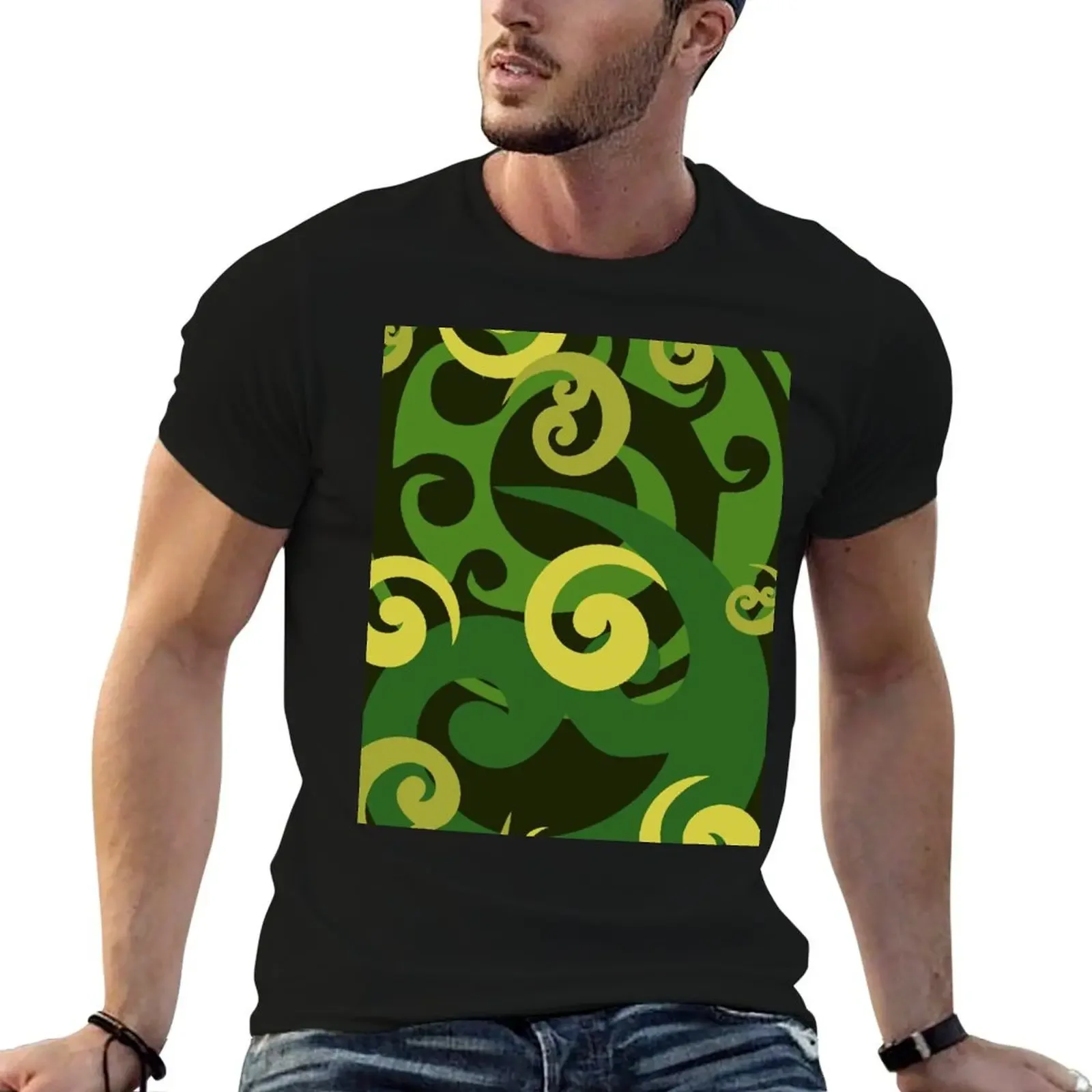 Koru design, Green T-Shirt baggy shirts summer clothes anime tshirt anime t shirts t shirts for men pack