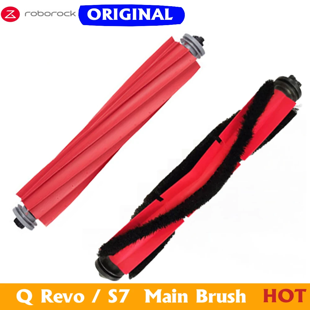 Original Roborock Roller Brush Kit Compatible with Roborock Q Revo, S7, S7 MaxV, Q5, Q7 Max Series Robot Vacuum Cleaners