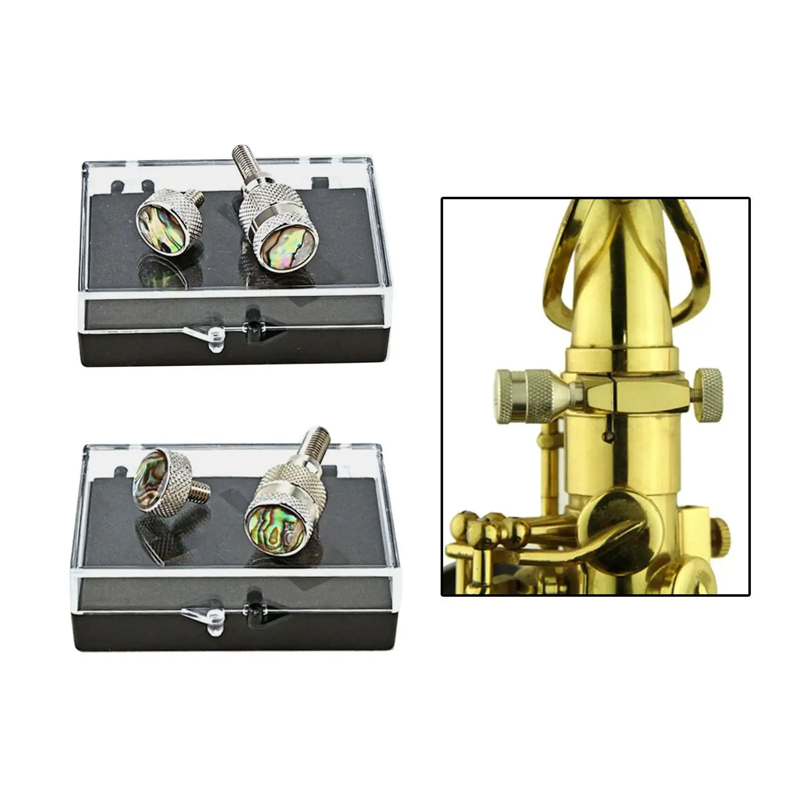 

2-х шт., затягивающие винты для саксофонной шеи, запасные части, аксессуары для улучшения голоса, прочный альт-саксофон, тенор для профессиональных игроков