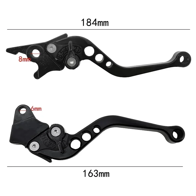 Motorcycle Brake Handle Motorbike Modification CNC Clutch Drum Brake Lever Handle Adjustable Modification Handlebar Set