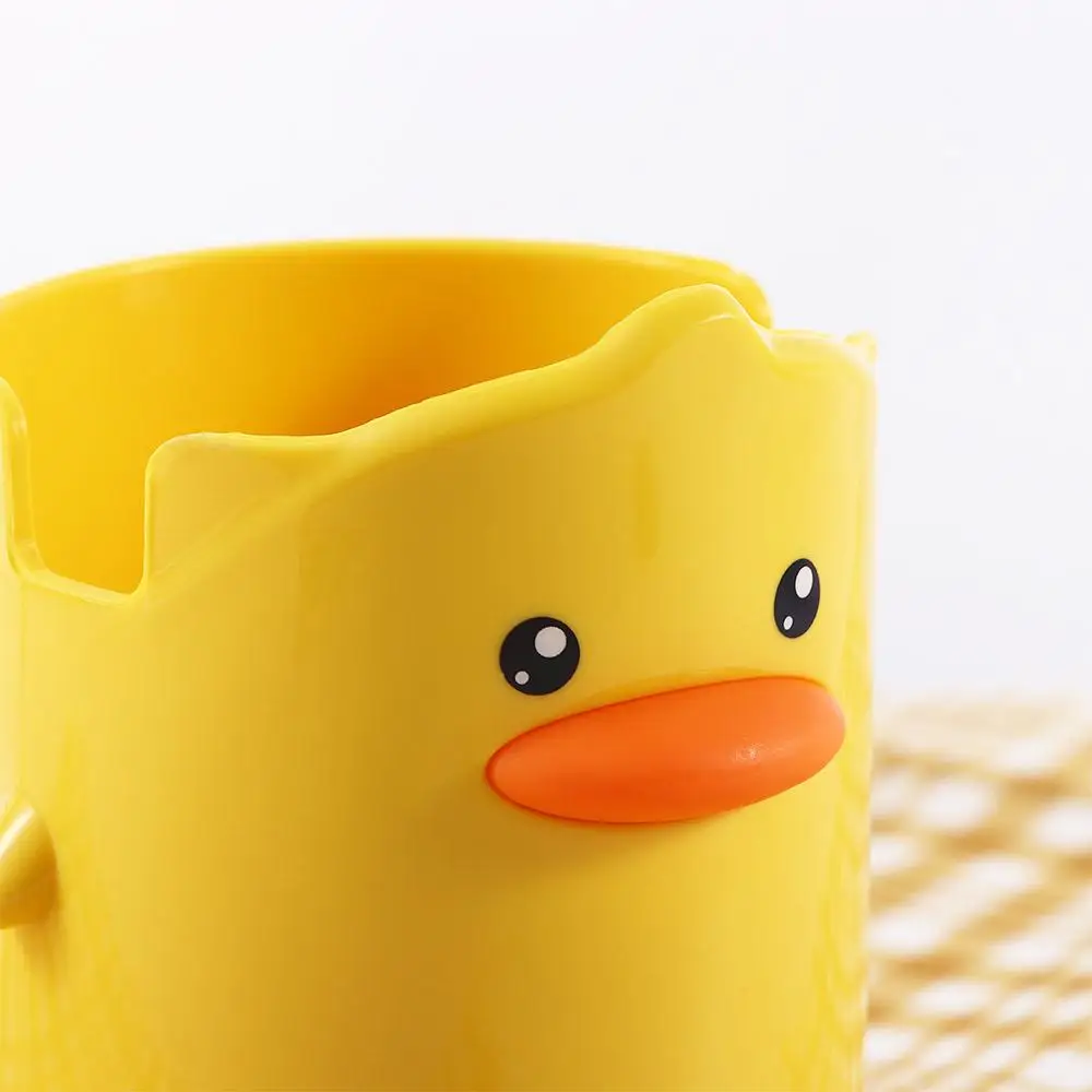 Decor School Accessories Cute Stationery Organizer Yellow Duck Pen Holder Student Stationery Pencil Case Desktop Storage Box
