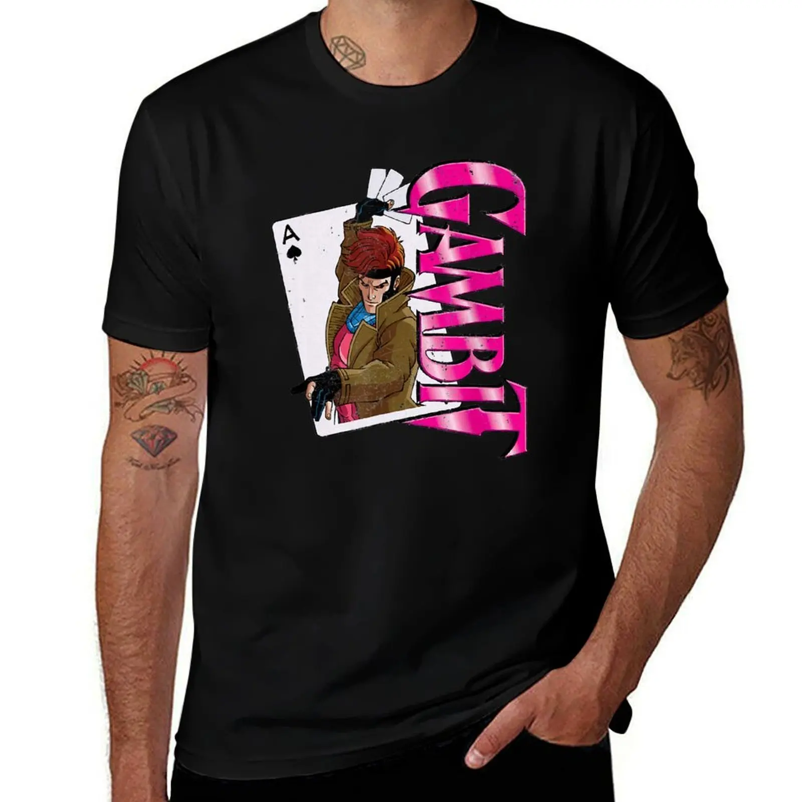 

S Men Gambi Card Retro T-Shirt t shirt man casual funny t shirts man T-Shirt