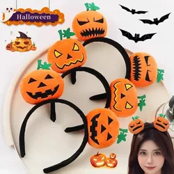 Halloween Head Hoop Devil Pumpkin Head Cartoon Funny Headbands Children Adult Code Holiday Dress Up Props Hair Accessories