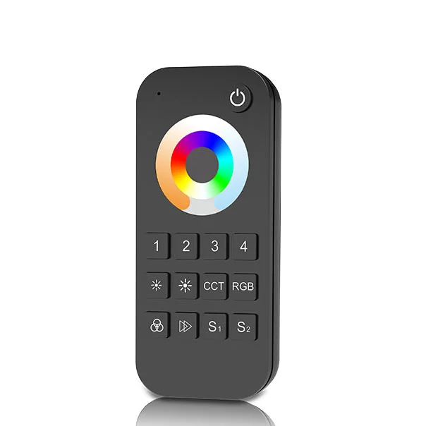 Skydance 1/4/8 Zones Touch Wheel 2.4G RF LED Dimming/ Color Temperature CCT/RGB/RGBW/RGB+CCT Remote Controller Apply To Receiver