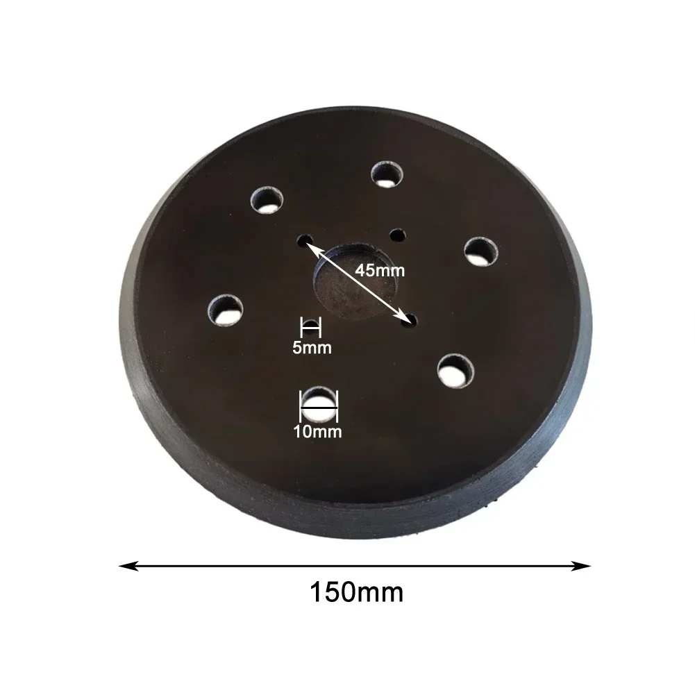 Imagem -06 - Polegada 150 mm Furos Almofada de Lixa de Reposição Prego Gancho e Laço Lixadeira Placa Traseira para Lixadeira Elétrica Ridgid R2611 6